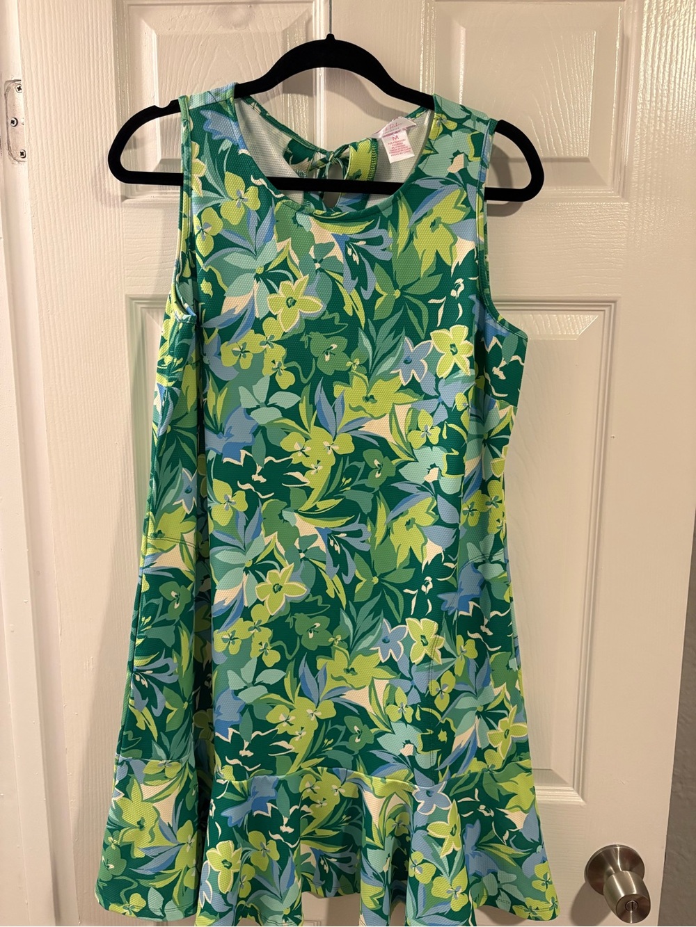 Stella Parker Sleeveless Green Floral Casual Dress for Women